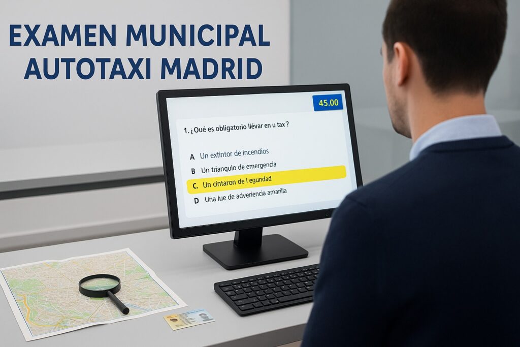 Taxi House examen para el permiso municipal de conductor de autotaxi