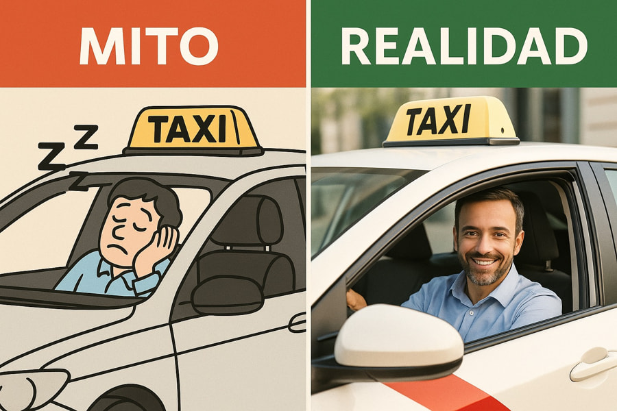 ¿Necesitas licencia propia? Desmontamos los mitos sobre ser taxista en Madrid en 2025.
